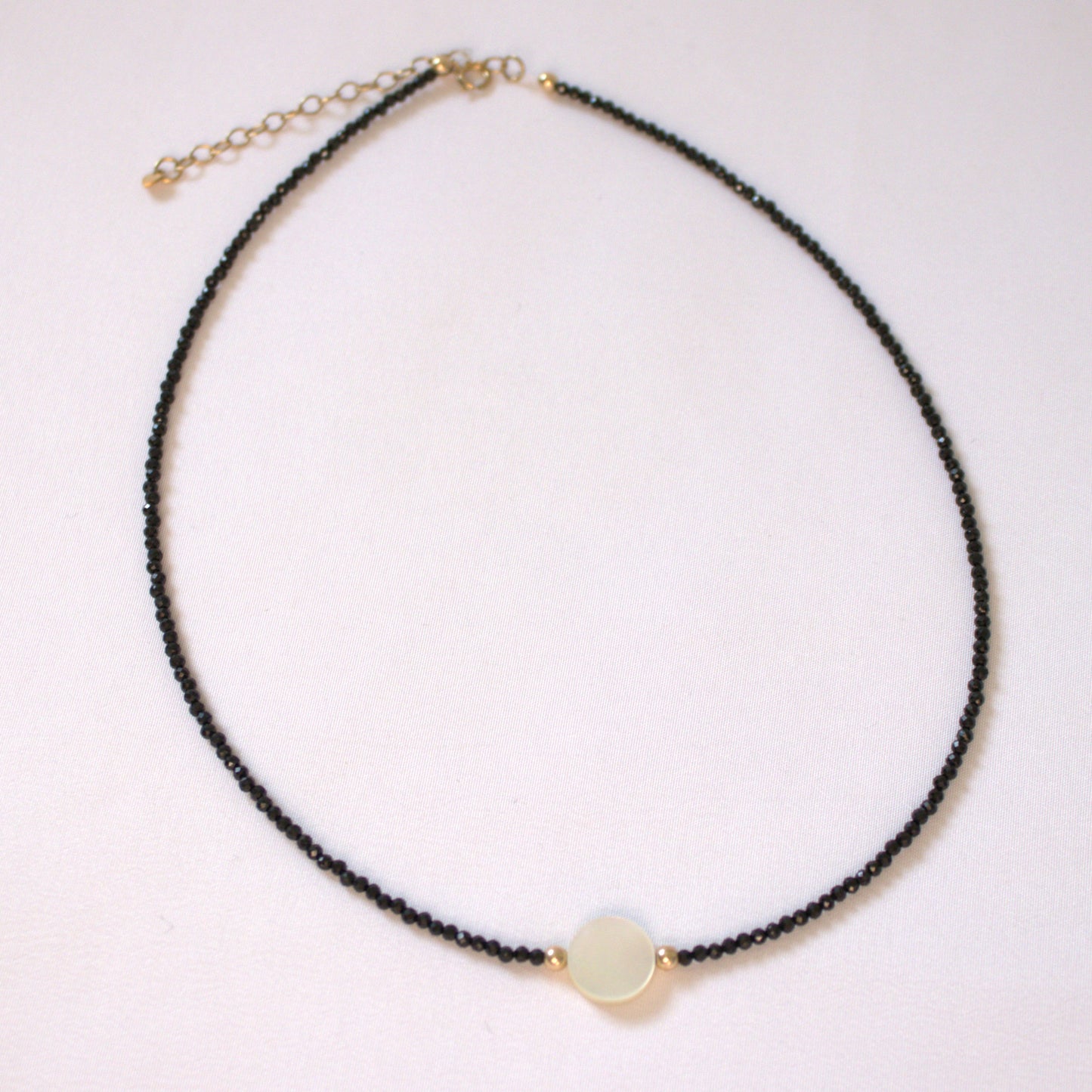 Black Spinel & Freshwater Pearl Necklace