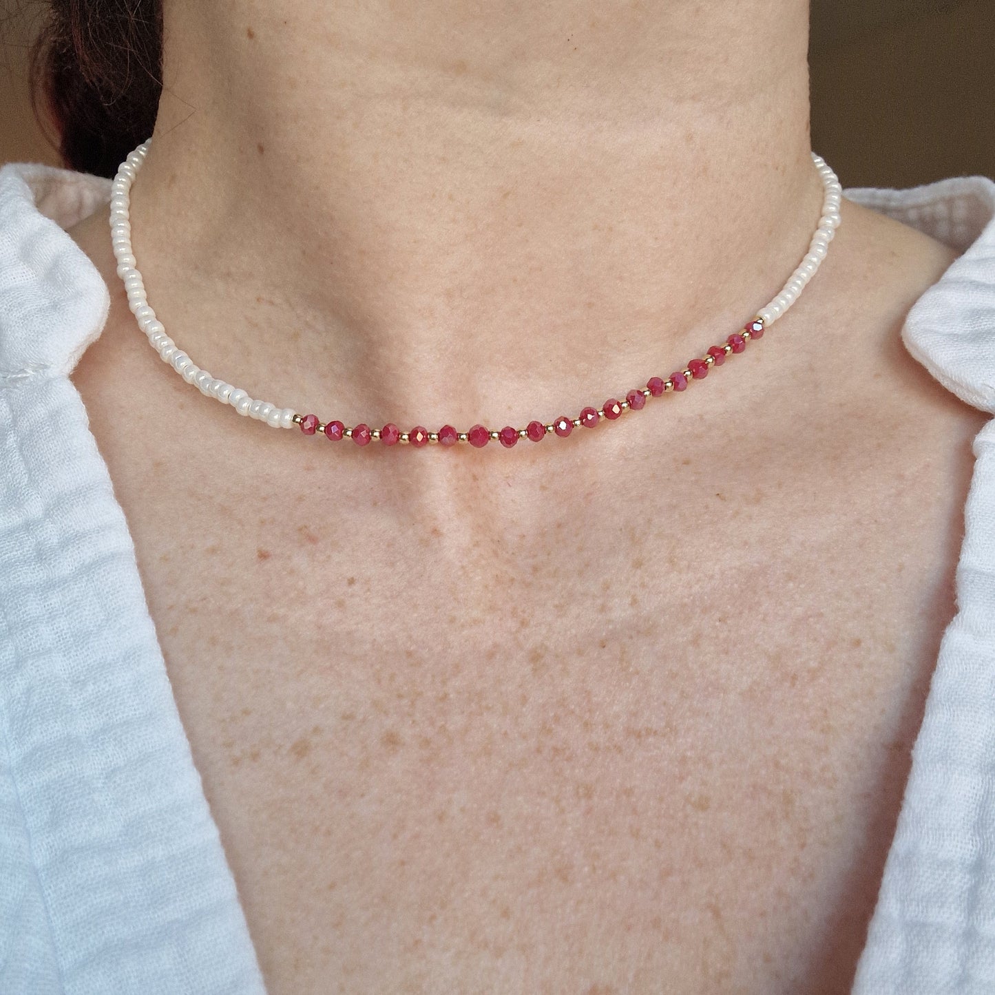 Red Blossom Necklace