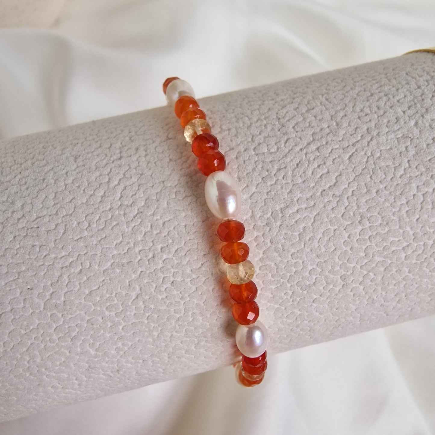 Radiant Joy – Carnelian & Citrine Gemstone Bracelet
