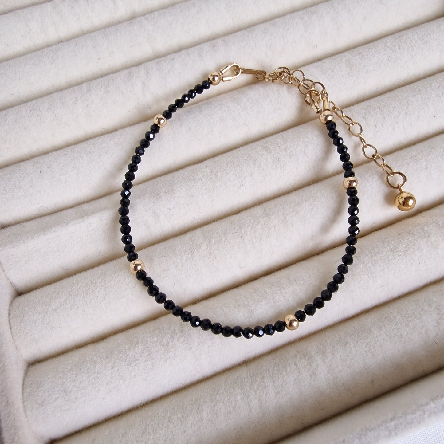 Noir Essence - Black Spinel Gemstone Bracelet