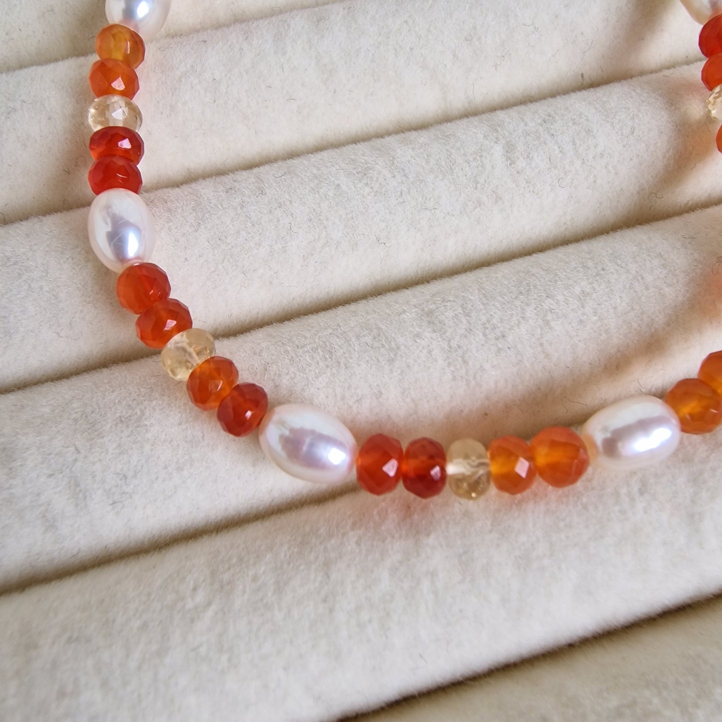 Radiant Joy – Carnelian & Citrine Gemstone Bracelet