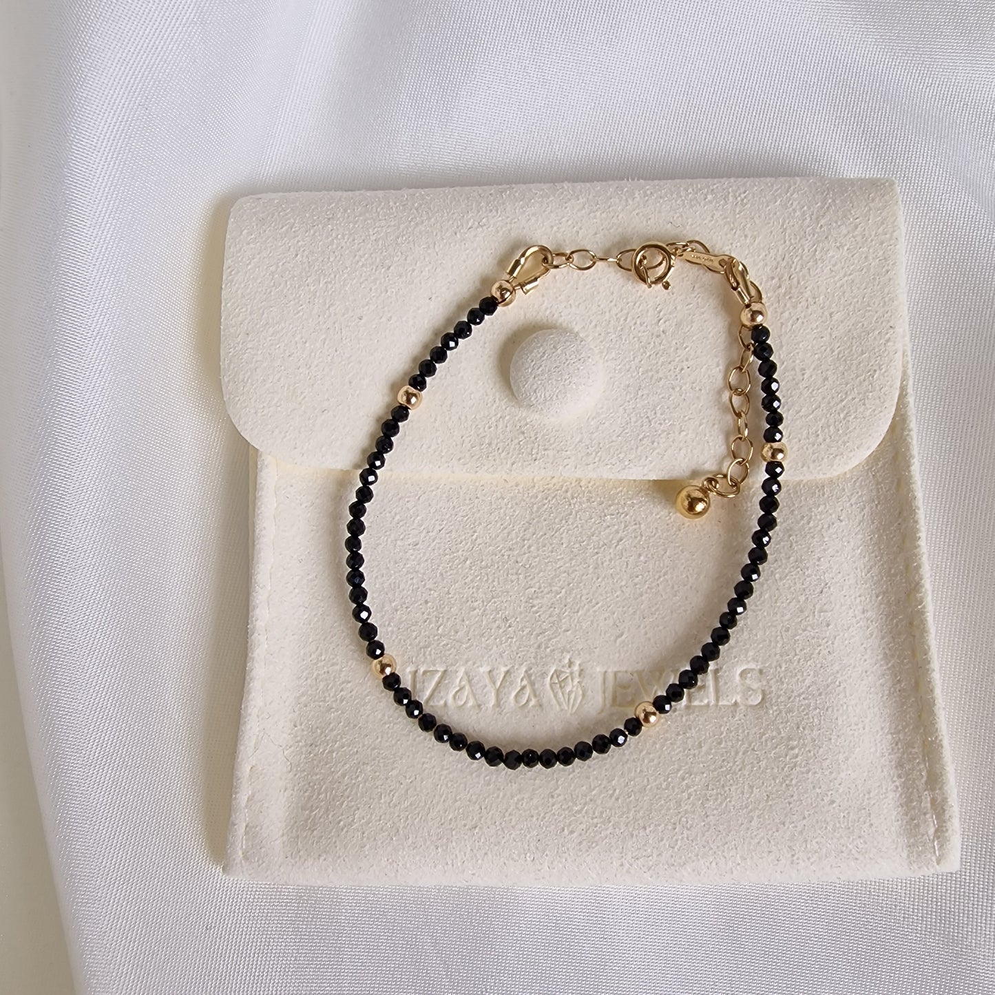 Noir Essence - Black Spinel Gemstone Bracelet