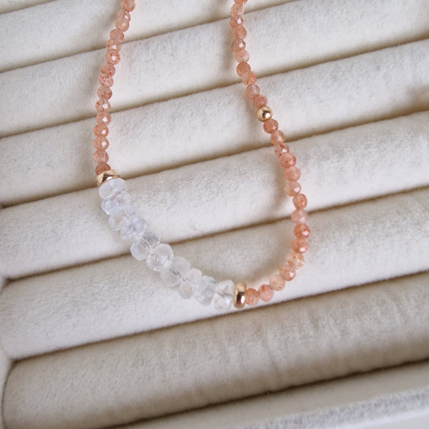 Luna - Moonstone & Sunstone Necklace