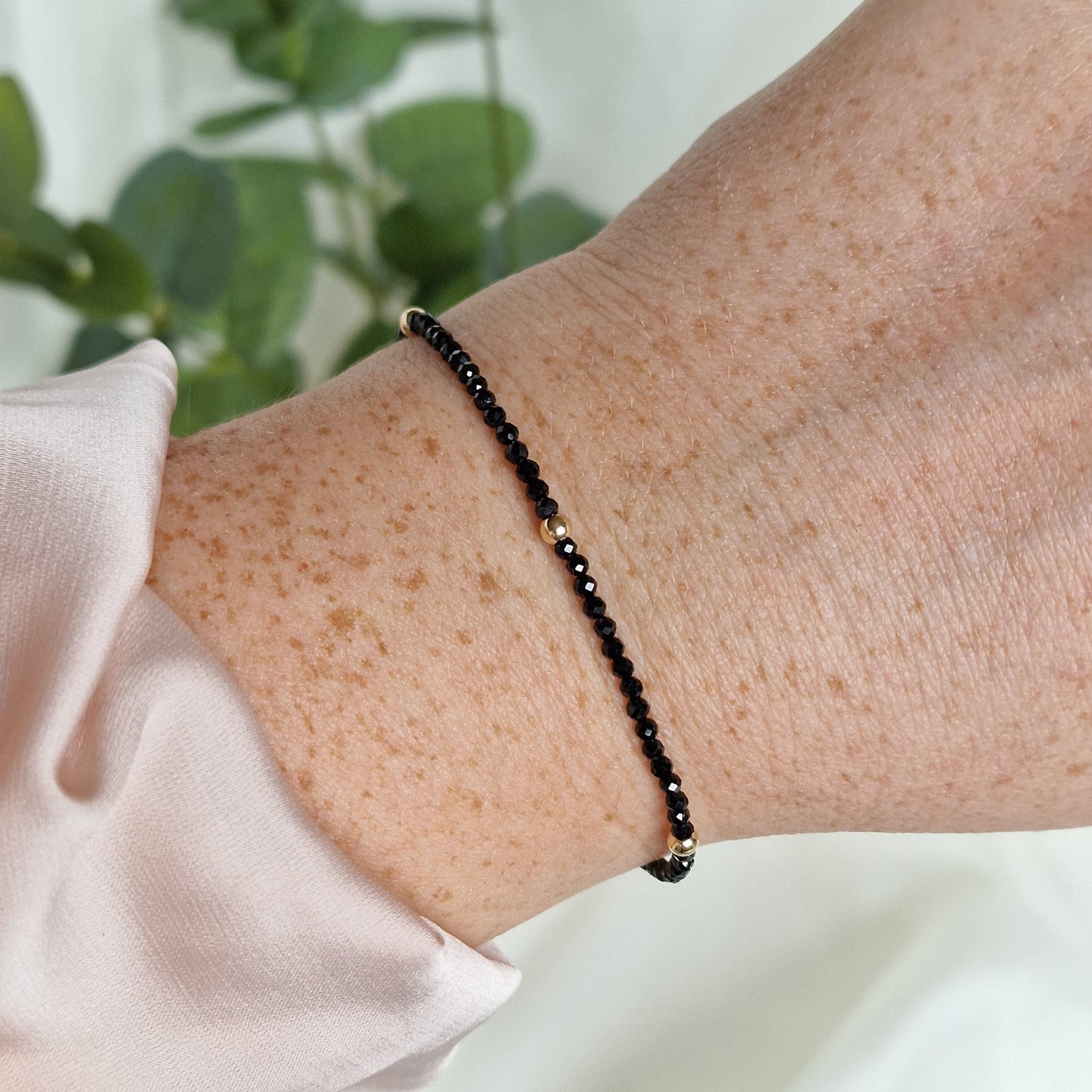 Noir Essence - Black Spinel Gemstone Bracelet