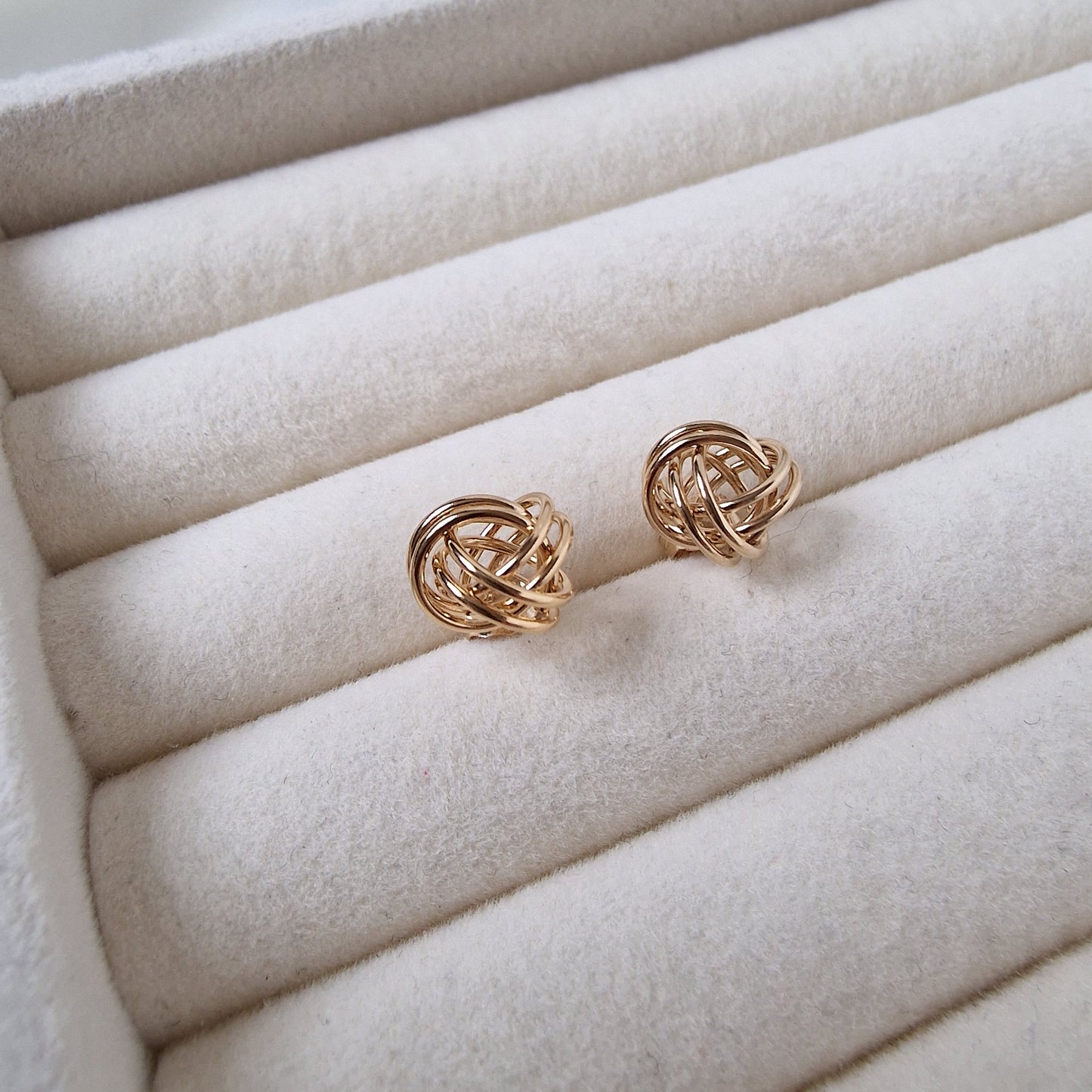 Infinity Gold Studs