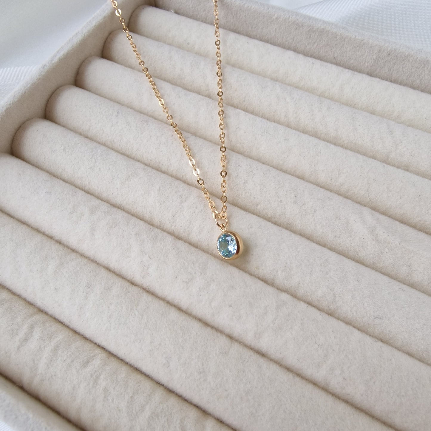 Azure Glow - Charm Necklace