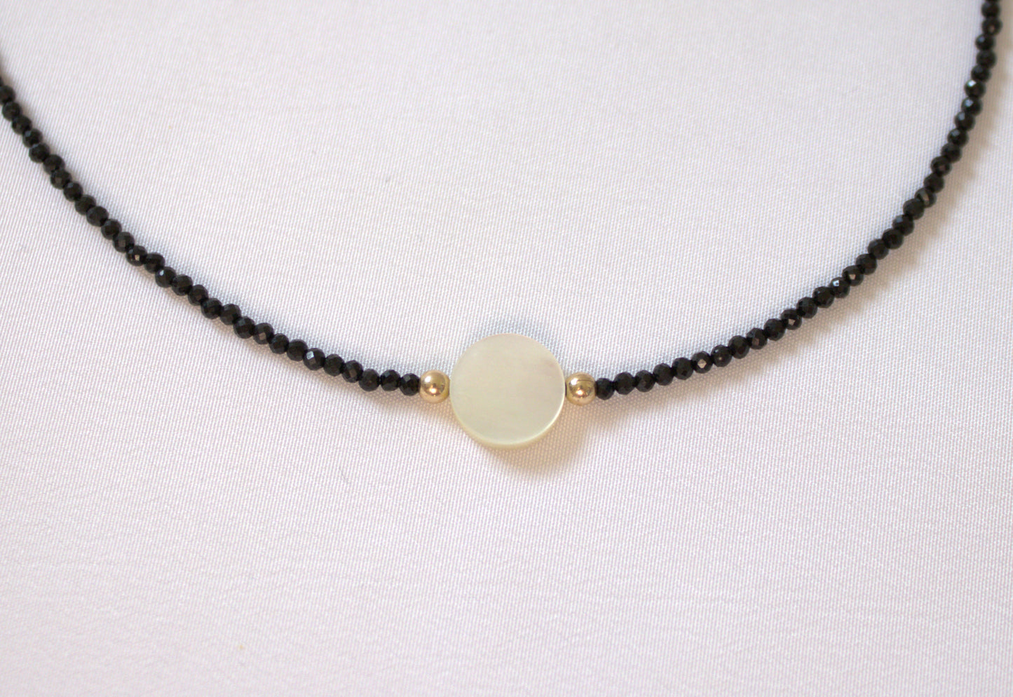 Black Spinel & Freshwater Pearl Necklace