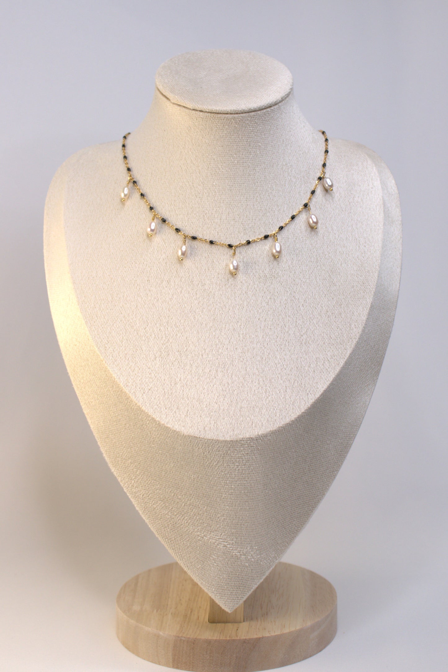 Freshwater Pearl Drop Necklace – 14ct Gold-Filled Chain