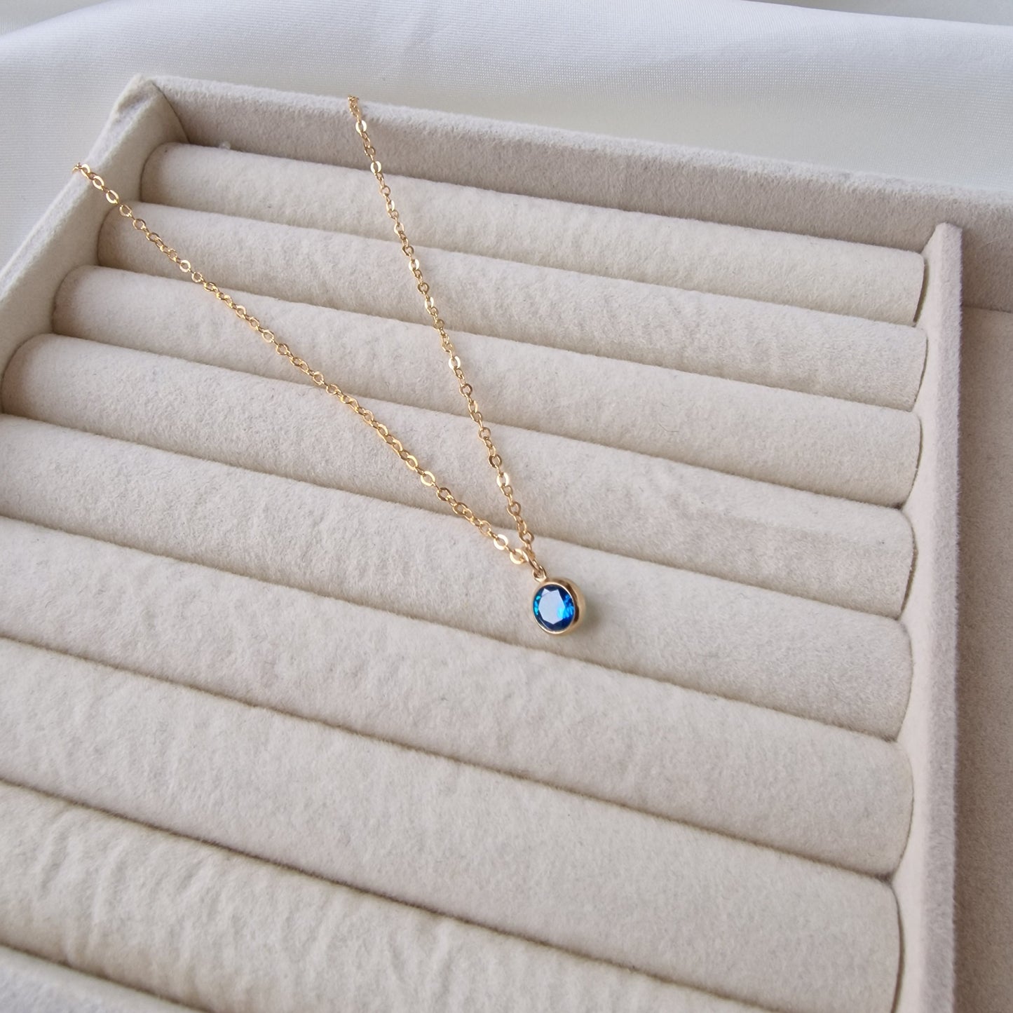 Azure Glow - Charm Necklace
