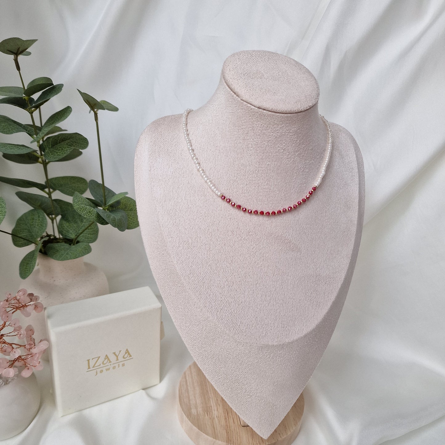 Red Blossom Necklace